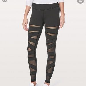 Lululemon wunder under mesh leggings